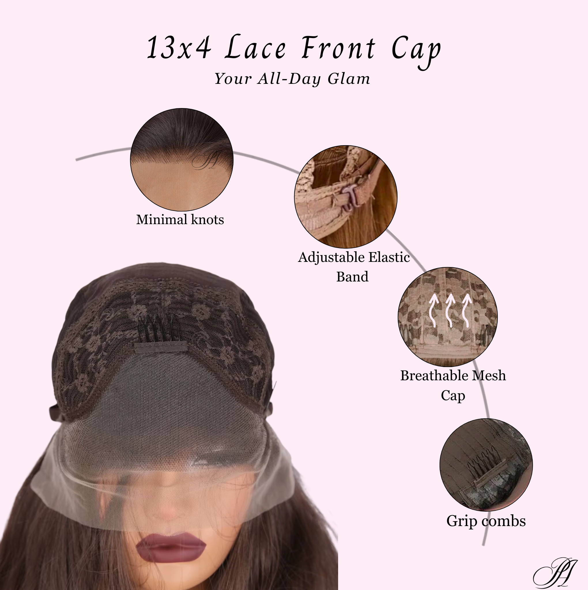 Daisy™ – 28” Wavy Dark Brown Synthetic Wig