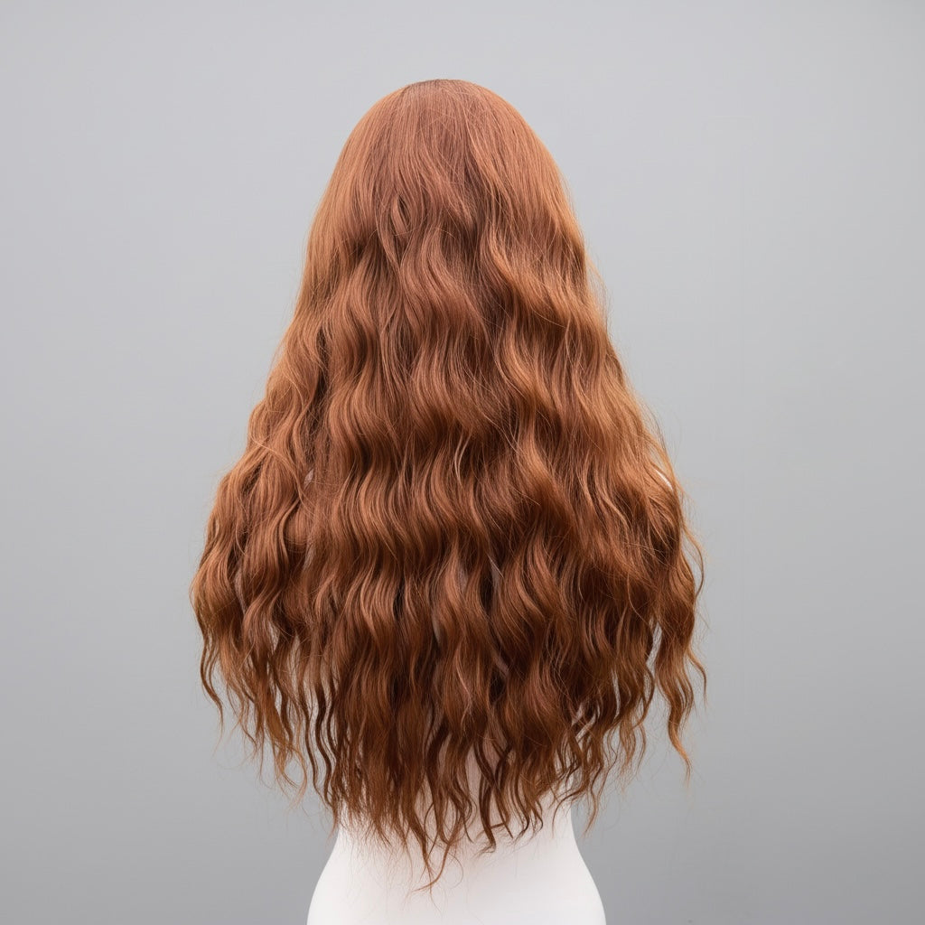 Julia™ – 28” Wavy Ginger Synthetic Wig