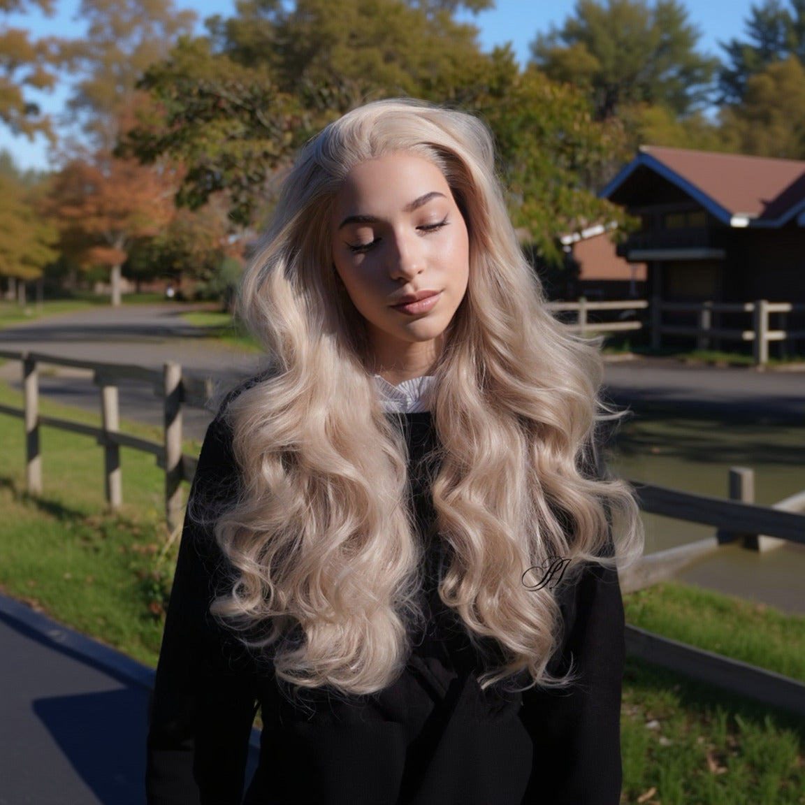 Beautiful long blonde wig