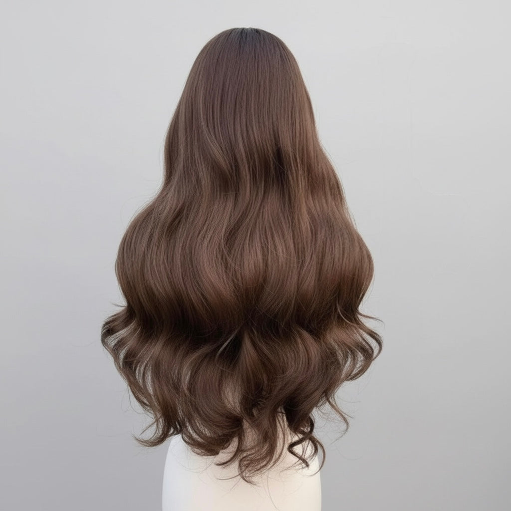 Victoria™ – 28” Body Wave Choco Brown Synthetic Wig