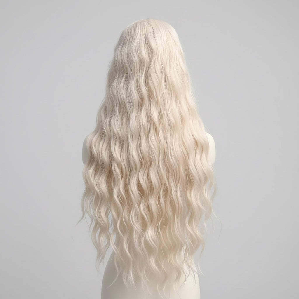 Celeste™ – 28” Wavy Platinum Synthetic Wig