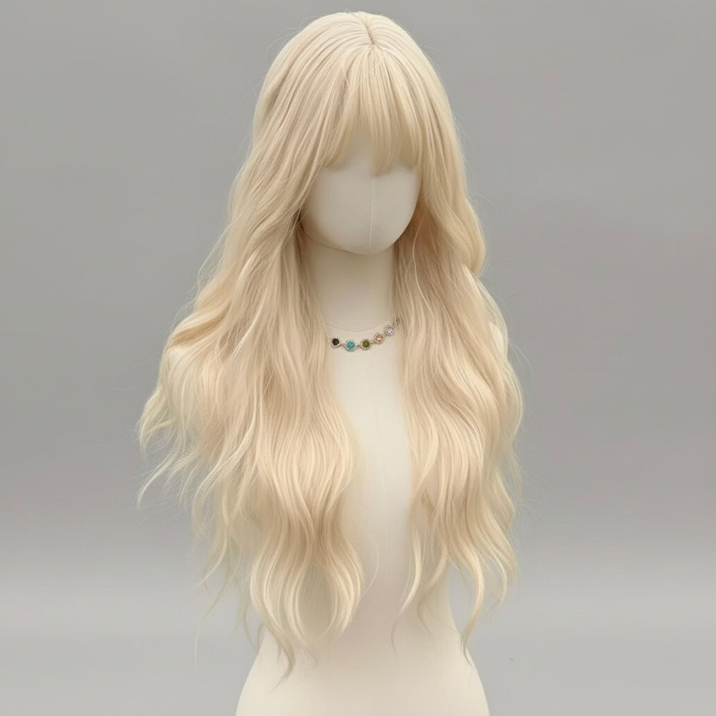 Chloe™ – 28” Wavy Warm Blonde Synthetic Wig