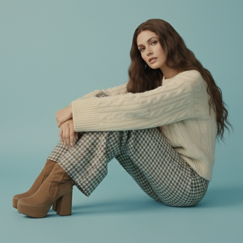 Daisy™ – 28” Wavy Dark Brown Synthetic Wig