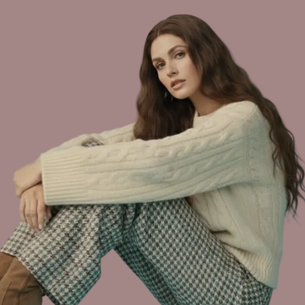 Perruque longue ondulée lacet marron châtain : cheveux synthétiques résistants à la chaleur